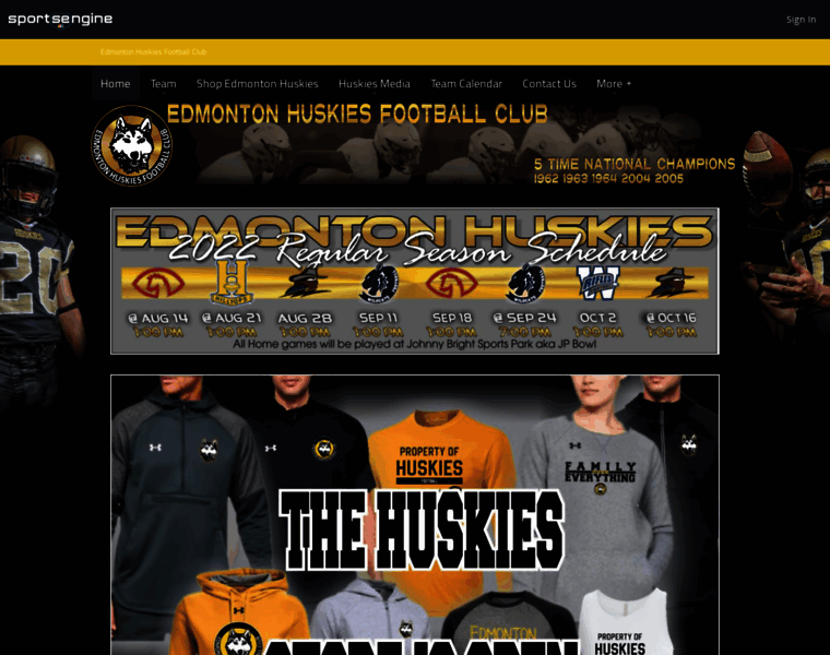 Edmontonhuskies.com thumbnail