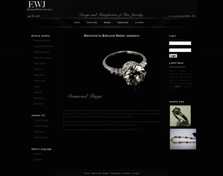 Edmundweberjewelers.com thumbnail