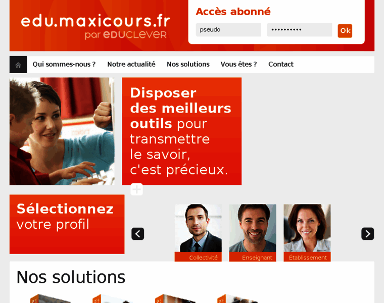 Edu.maxicours.fr thumbnail