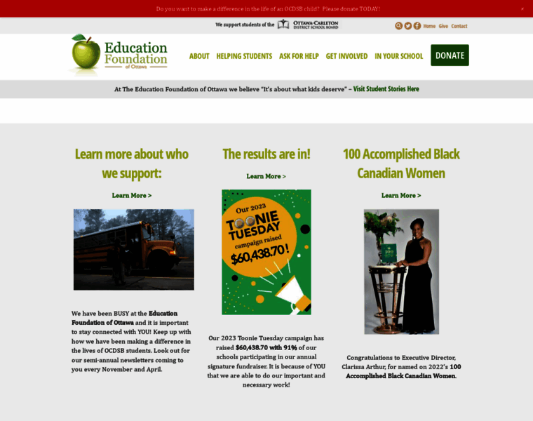 Educationfoundationottawa.ca thumbnail