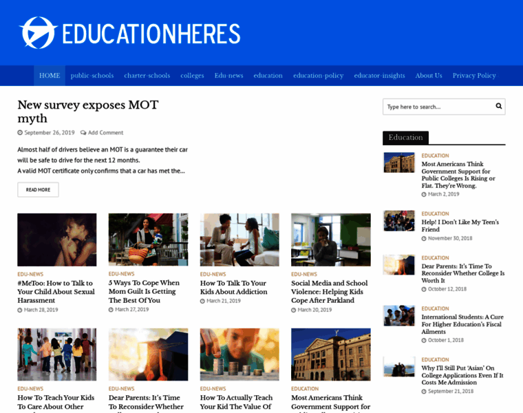 Educationheres.com thumbnail