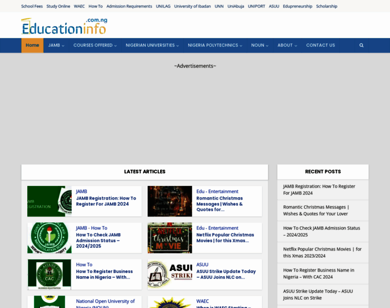 Educationinfo.com.ng thumbnail