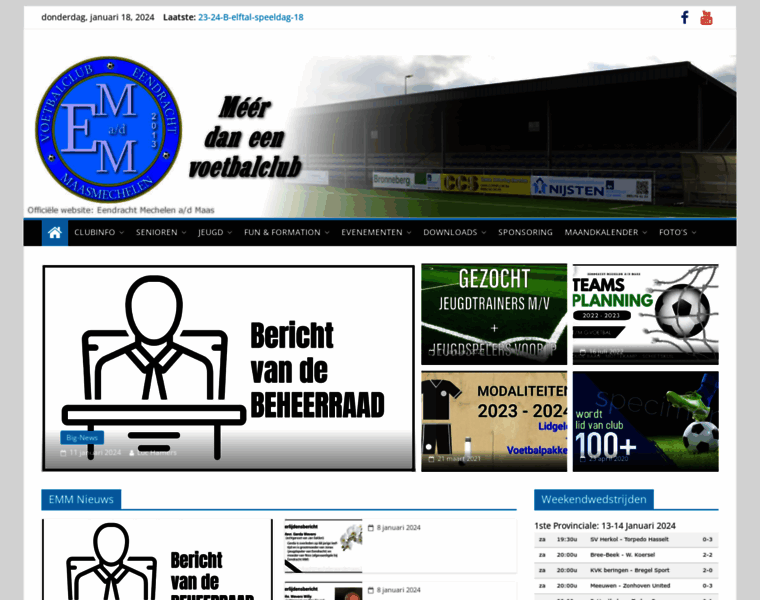 Eendrachtmechelenaandemaas.be thumbnail