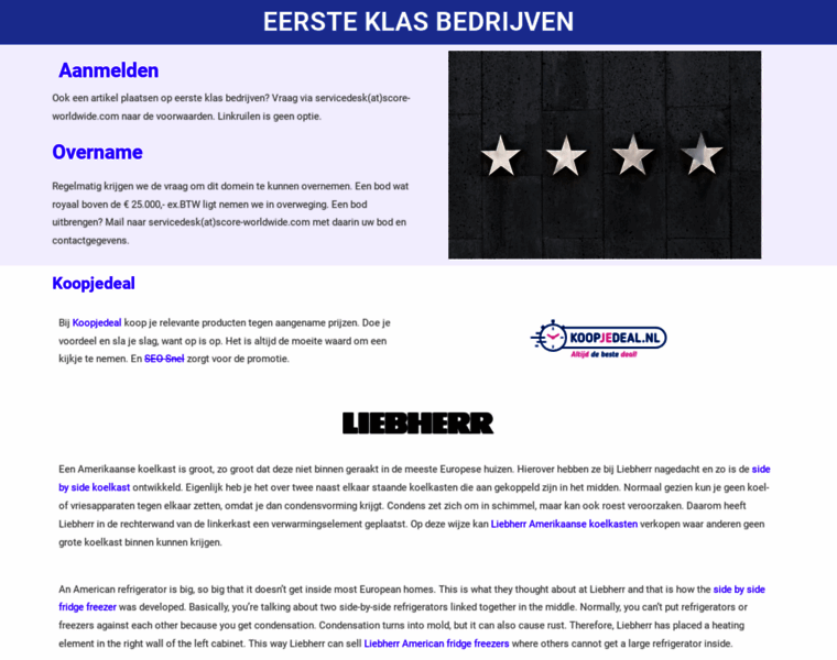 Eersteklasbedrijven.nl thumbnail