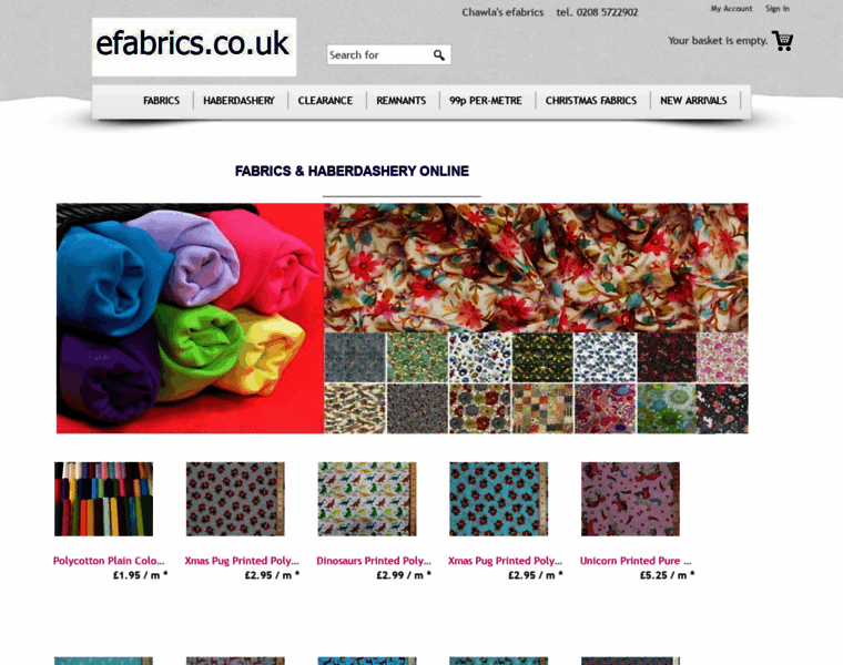 Efabrics.co.uk thumbnail