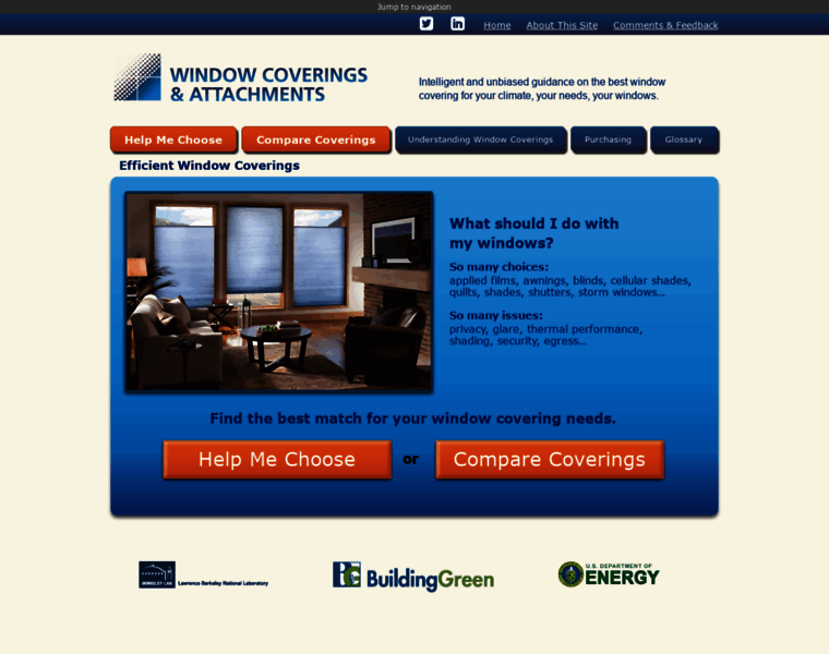 Efficientwindowcoverings.org thumbnail