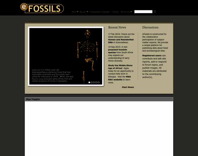 Efossils.org thumbnail
