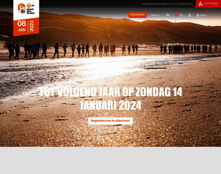 Egmondhalvemarathon.nl thumbnail