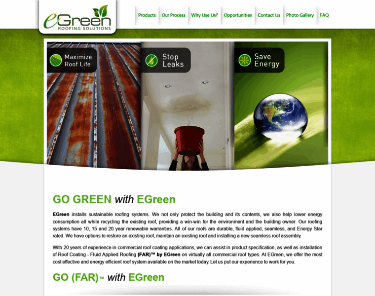Egreenroofcoatings.com thumbnail