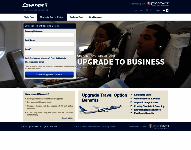 Egyptair.optiontown.com thumbnail
