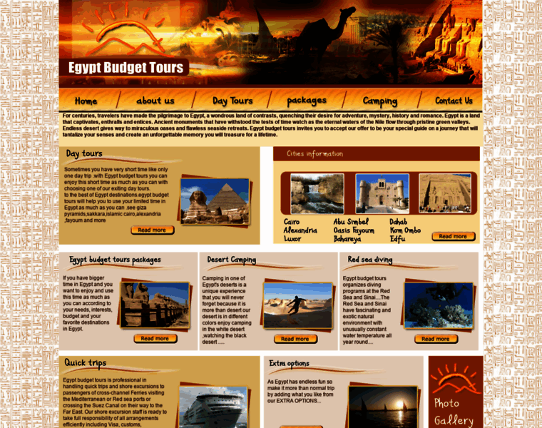 Egyptbudgettours.com thumbnail