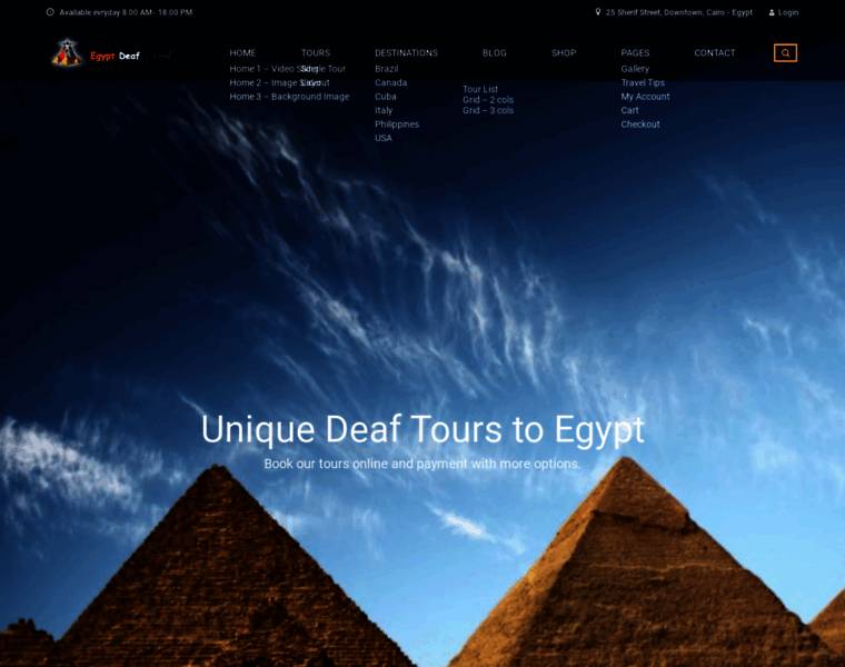 Egyptdeaftravel.com thumbnail