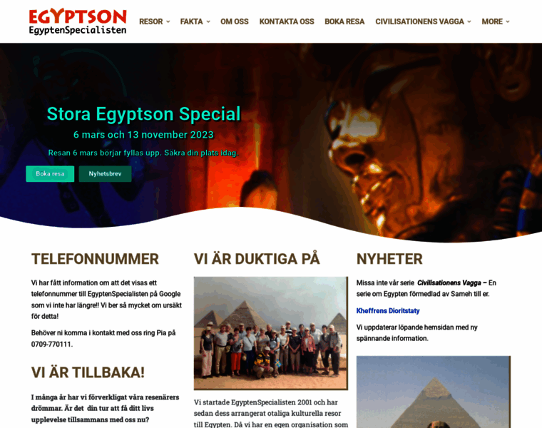 Egyptenspecialisten.se thumbnail