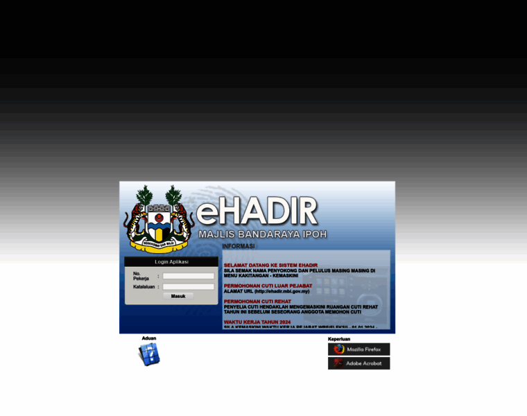 Ehadir.mbi.gov.my thumbnail