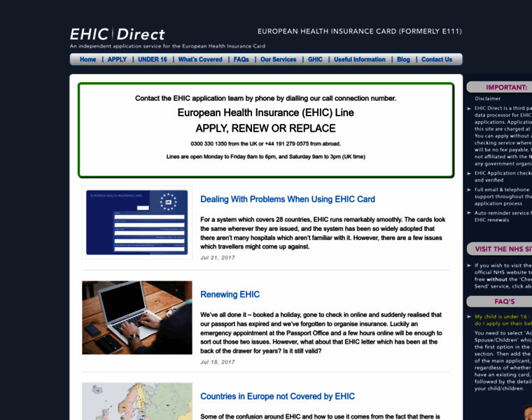 Ehicdirect.co.uk thumbnail