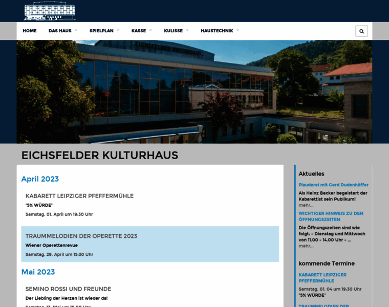 Eichsfelder-kulturhaus.de thumbnail