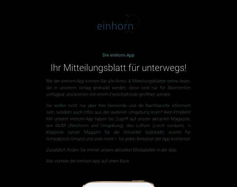 Einhorn-app.de thumbnail