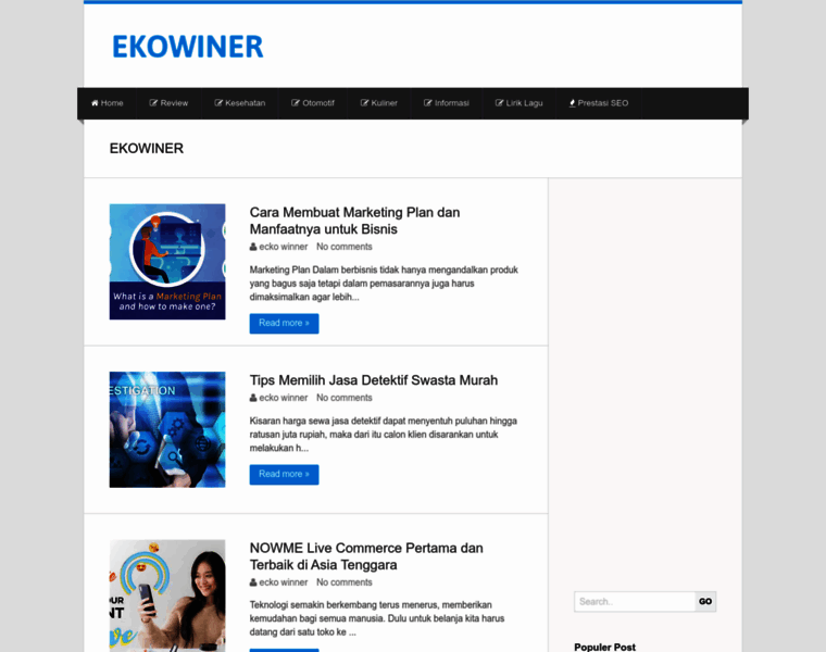 Ekowiner.web.id thumbnail
