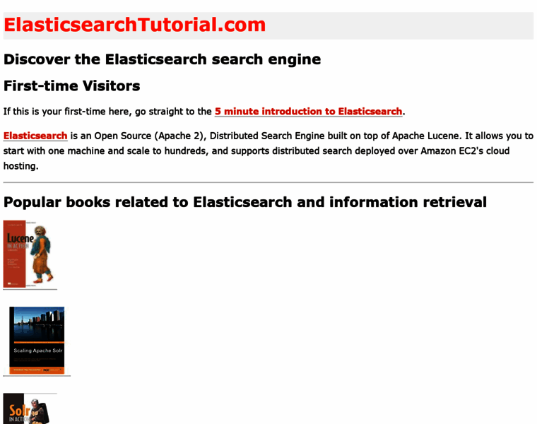 Elasticsearchtutorial.com thumbnail