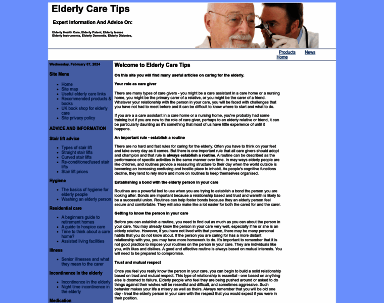 Elderlycaretips.info thumbnail
