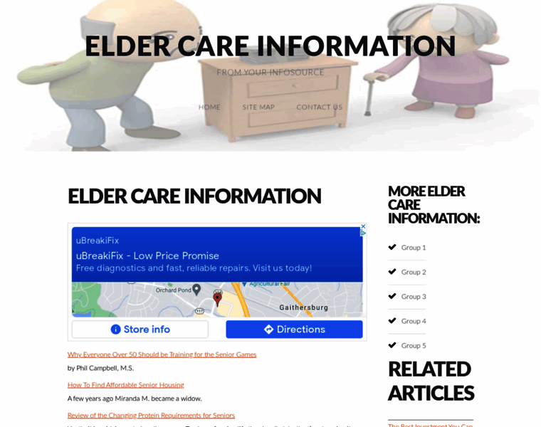 Elderlyunited.org thumbnail