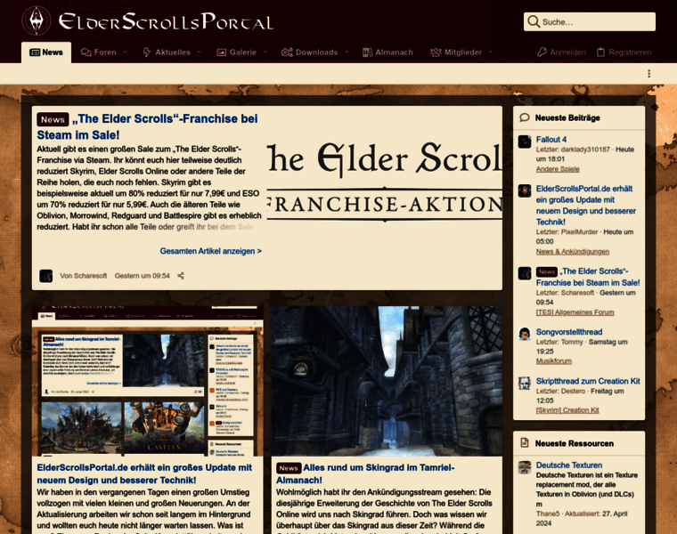 Elderscrollsportal.de thumbnail