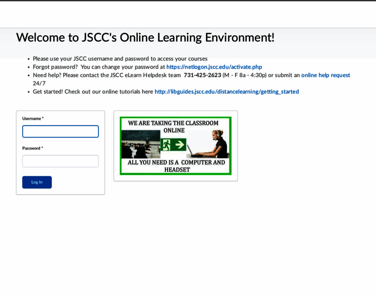 Elearn.jscc.edu thumbnail