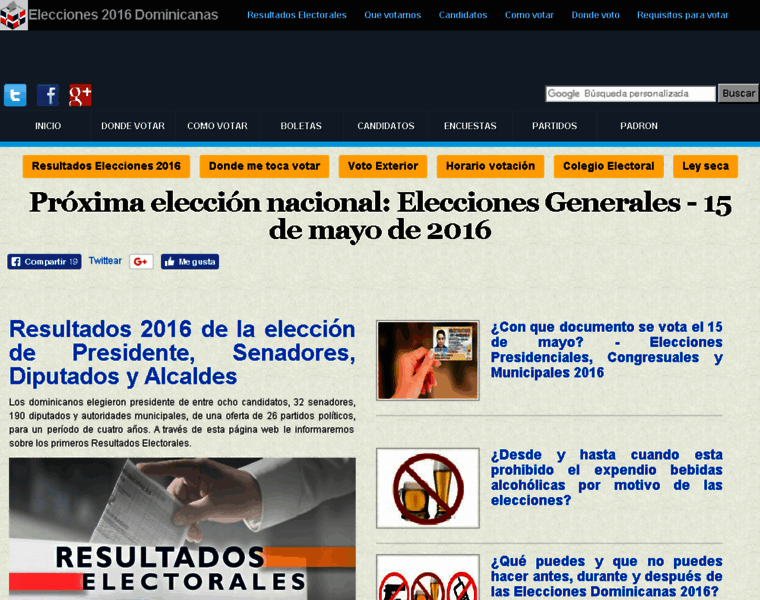 Eleccionesrepublicadominicana.com thumbnail