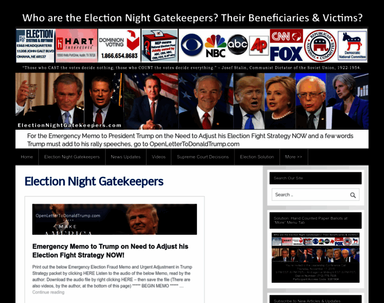 Electionnightgatekeepers.com thumbnail