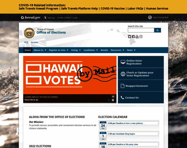 Elections.hawaii.gov thumbnail