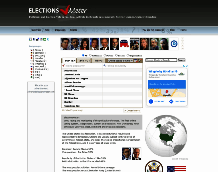 Electionsmeter.com thumbnail