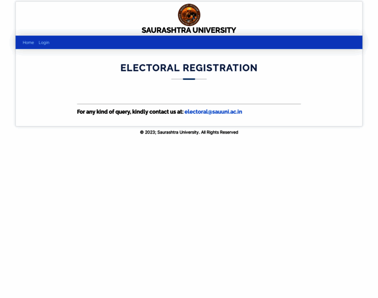 Electoral.saurashtrauniversity.edu thumbnail