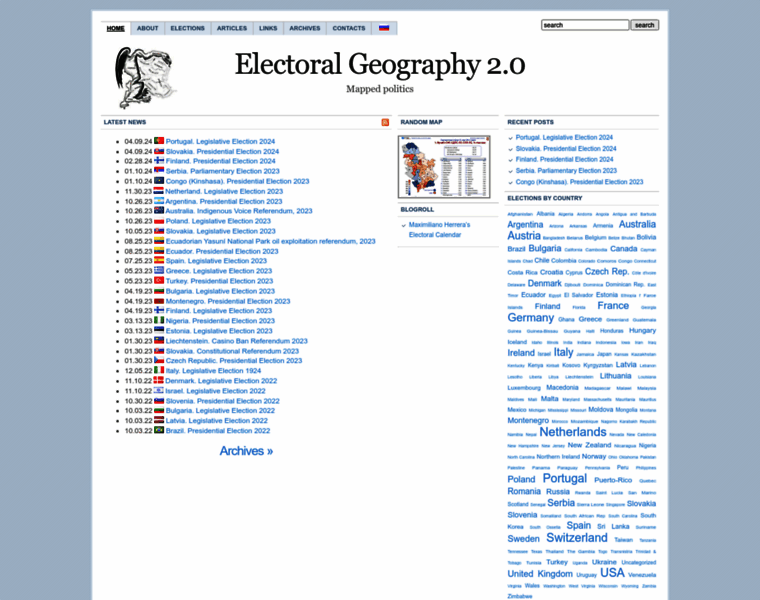 Electoralgeography.com thumbnail