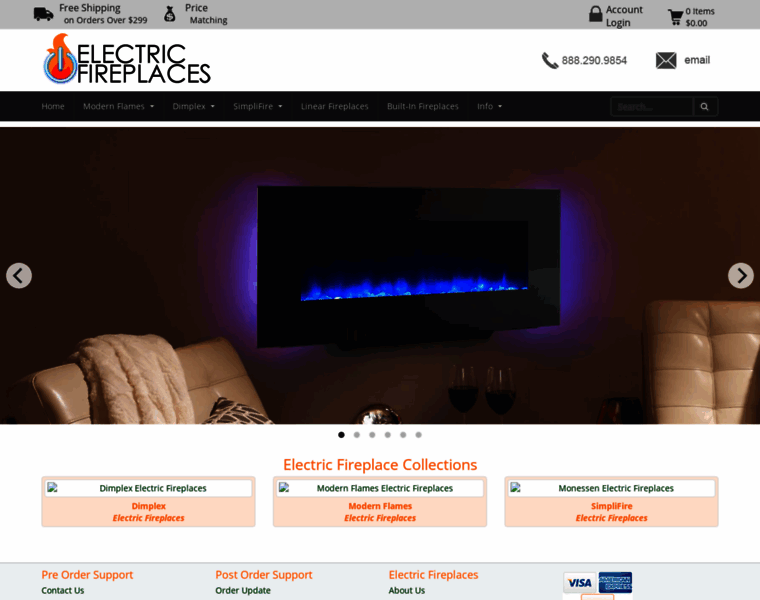 Electric-fireplaces.com thumbnail
