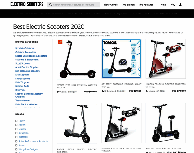 Electric-scooters.biz thumbnail