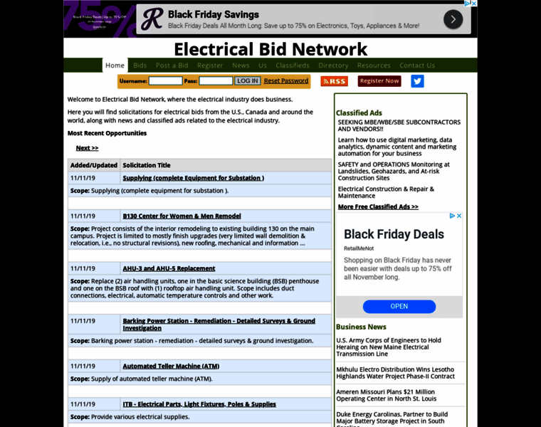 Electricalbids.net thumbnail