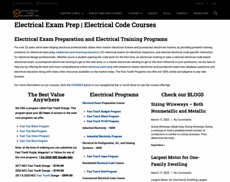 Electricalcodeacademy.com thumbnail