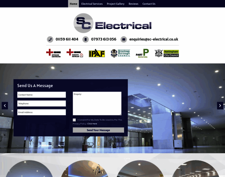 Electricalcontractorsnottingham.com thumbnail