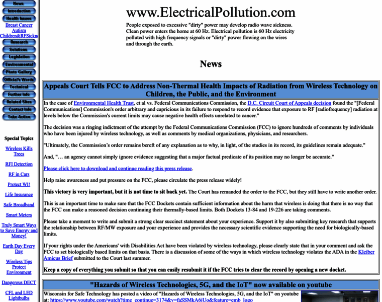 Electricalpollution.com thumbnail