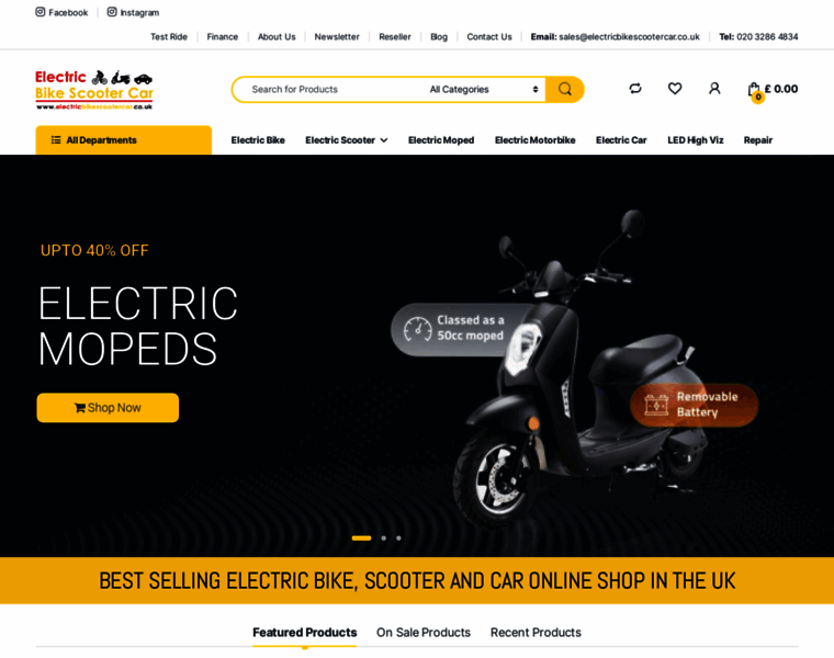 Electricbikescootercar.co.uk thumbnail