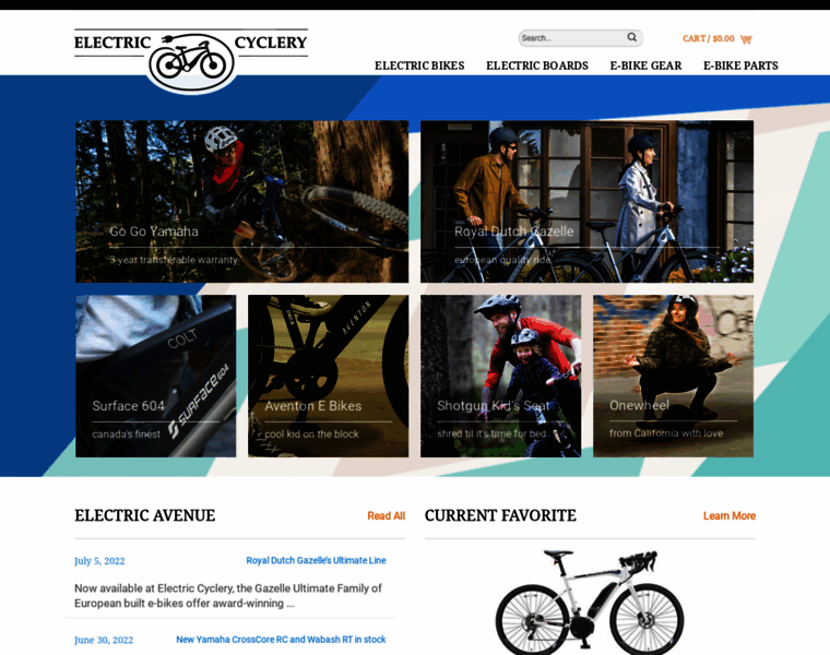 Electriccyclery.com thumbnail