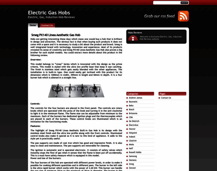 Electricgashobs.com thumbnail