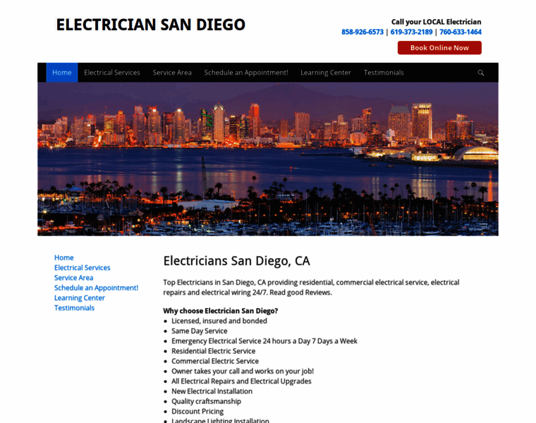 Electrician-sandiego.com thumbnail