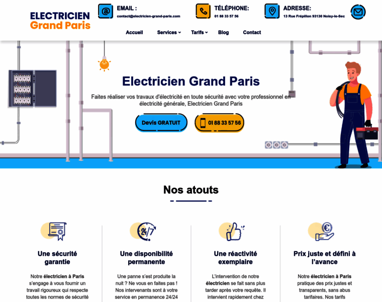 Electricien-grand-paris.com thumbnail