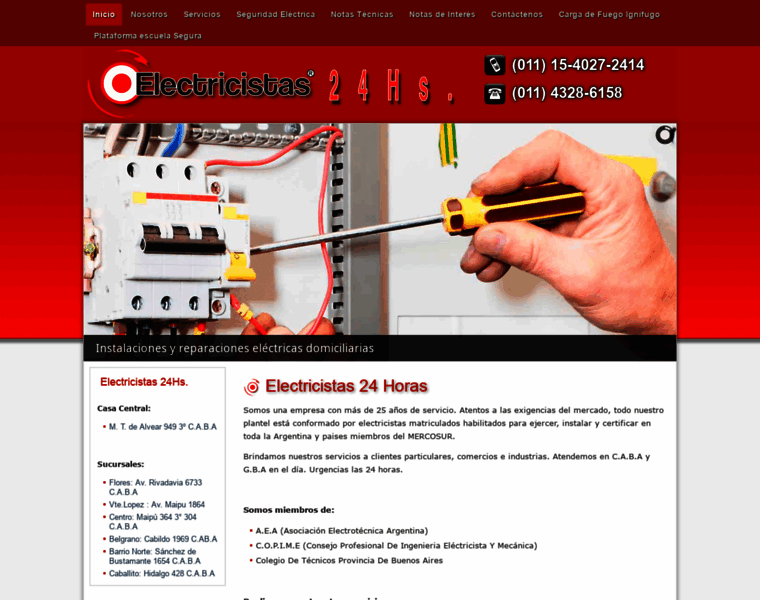 Electricistas-24hs.com.ar thumbnail