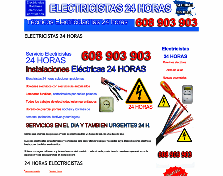 Electricistas24horas.info thumbnail