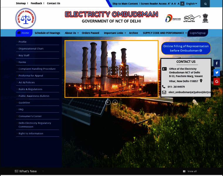 Electricityombudsmandelhi.co.in thumbnail