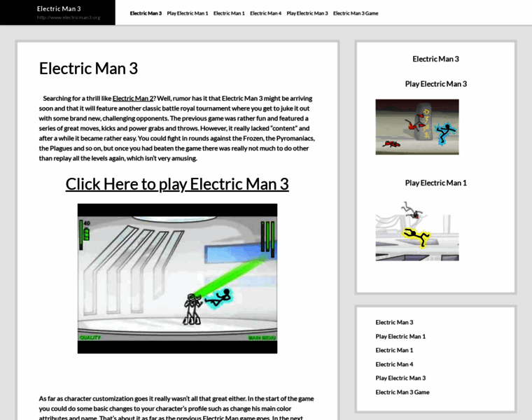 Electricman3.org thumbnail