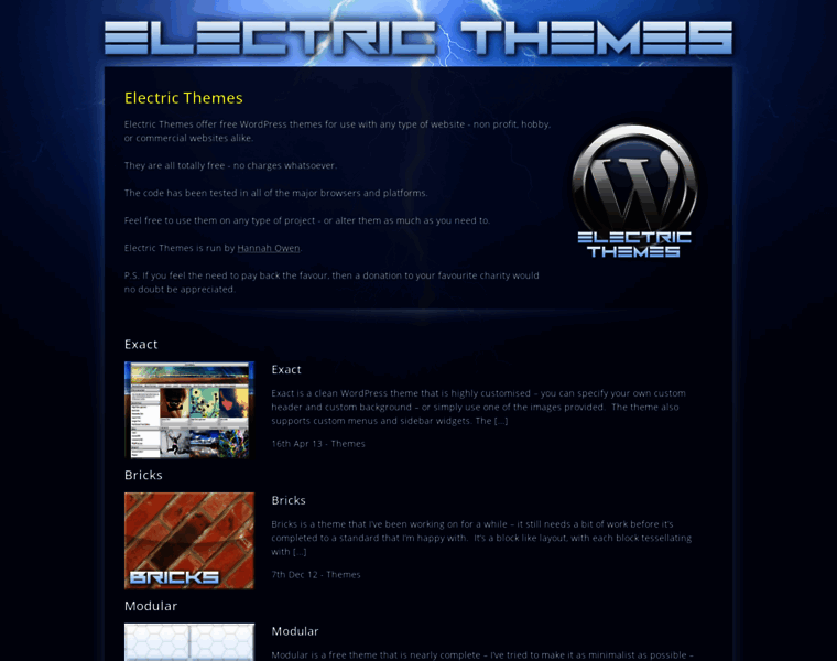 Electricthemes.co.uk thumbnail