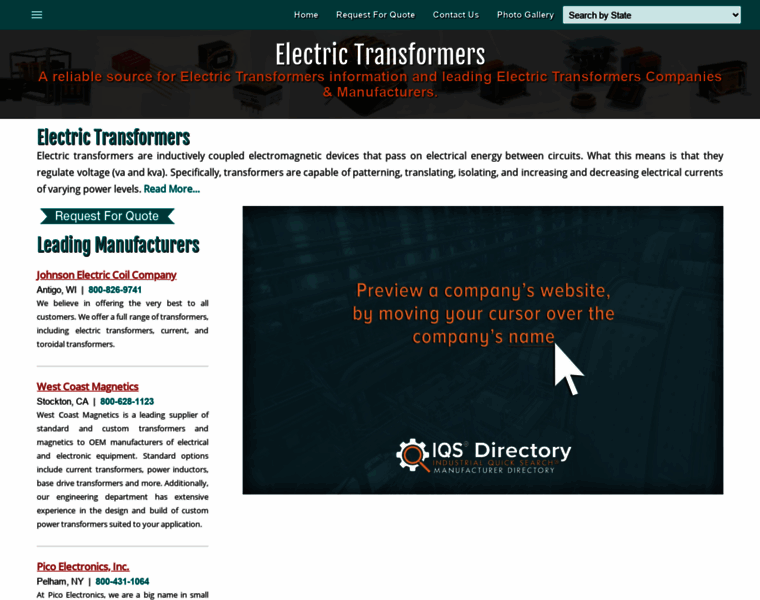 Electrictransformers.net thumbnail